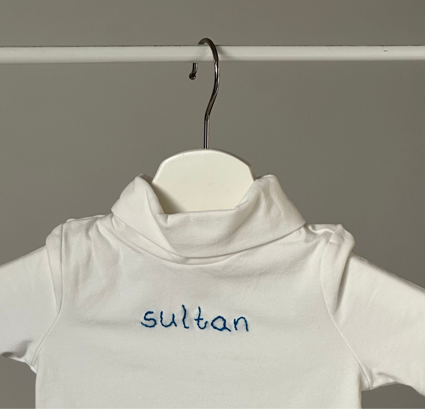 ‘White’ high neck t-shirt