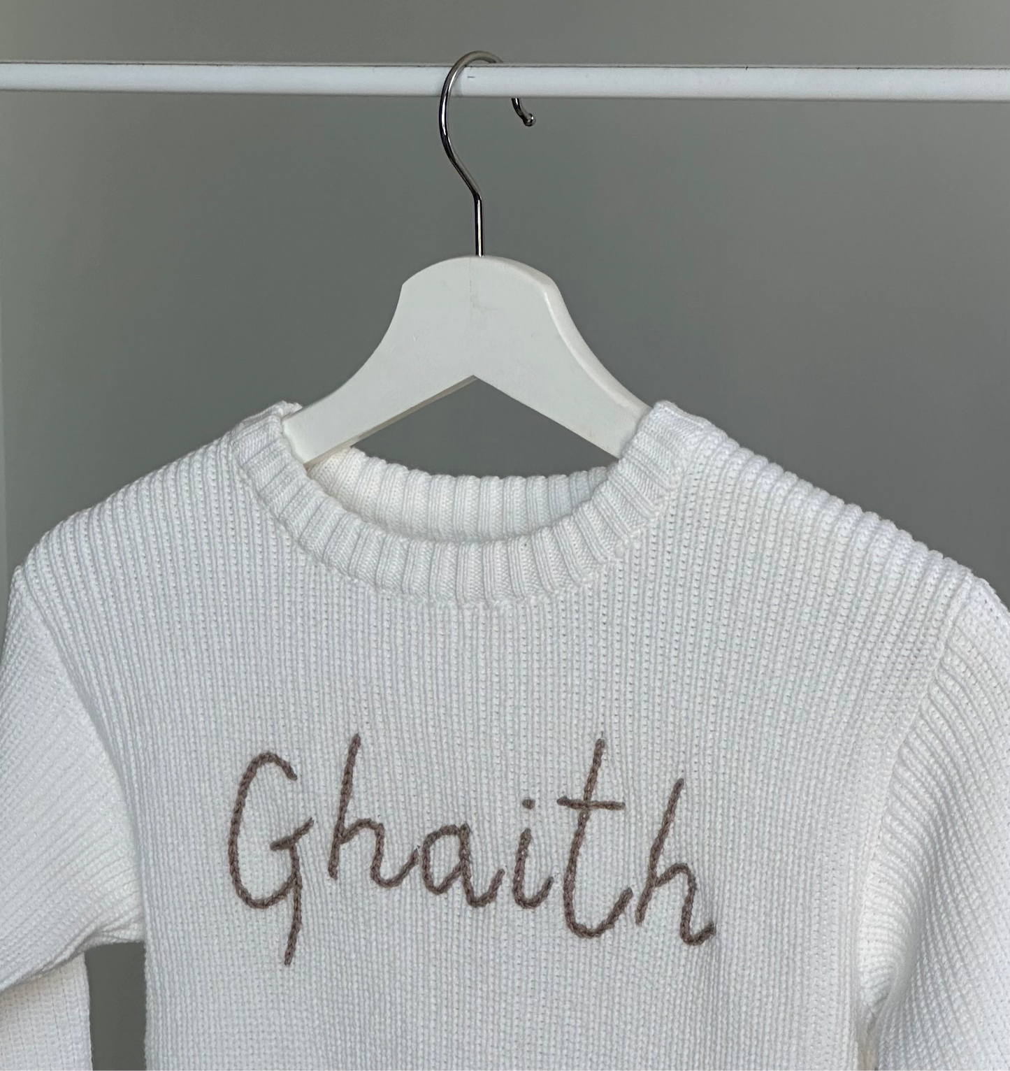 Pure White Knitted Sweater
