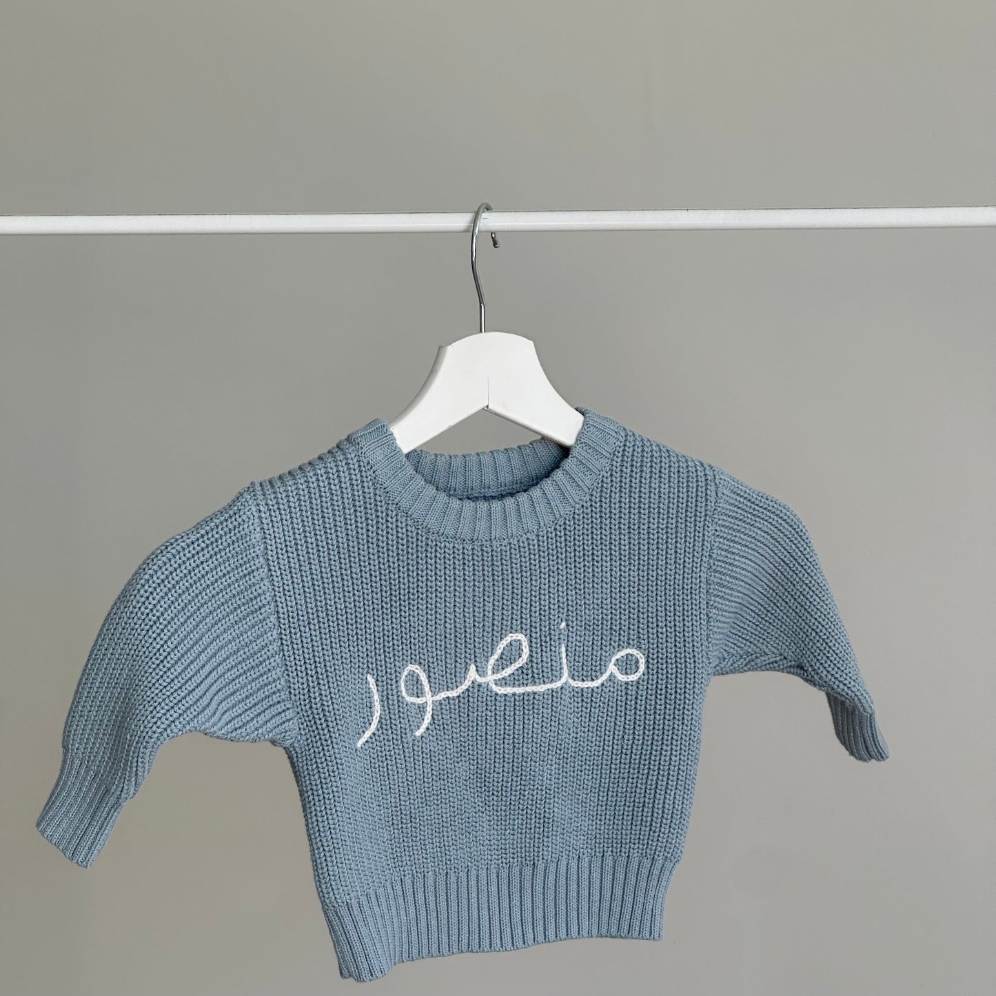 Blue Knitted Sweater