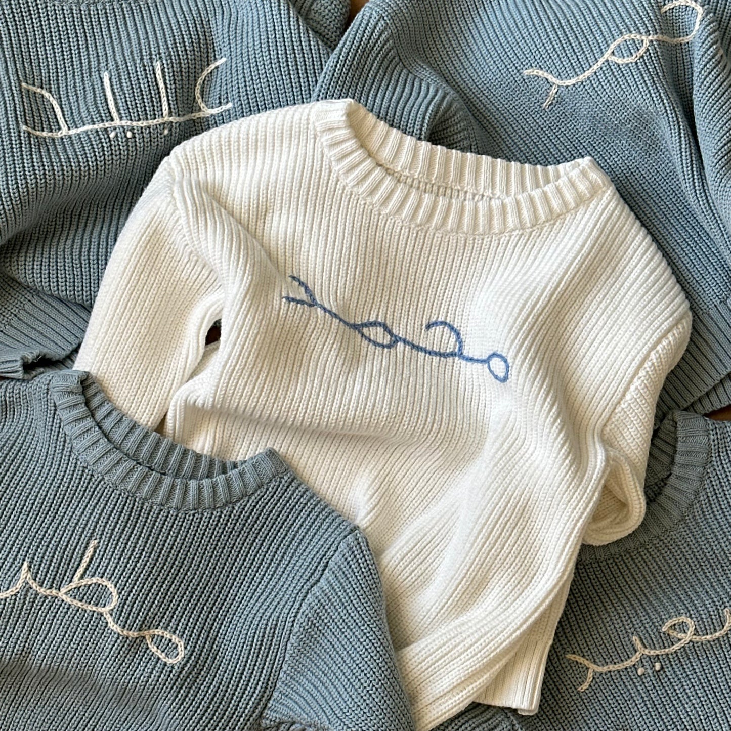 Pure White Knitted Sweater