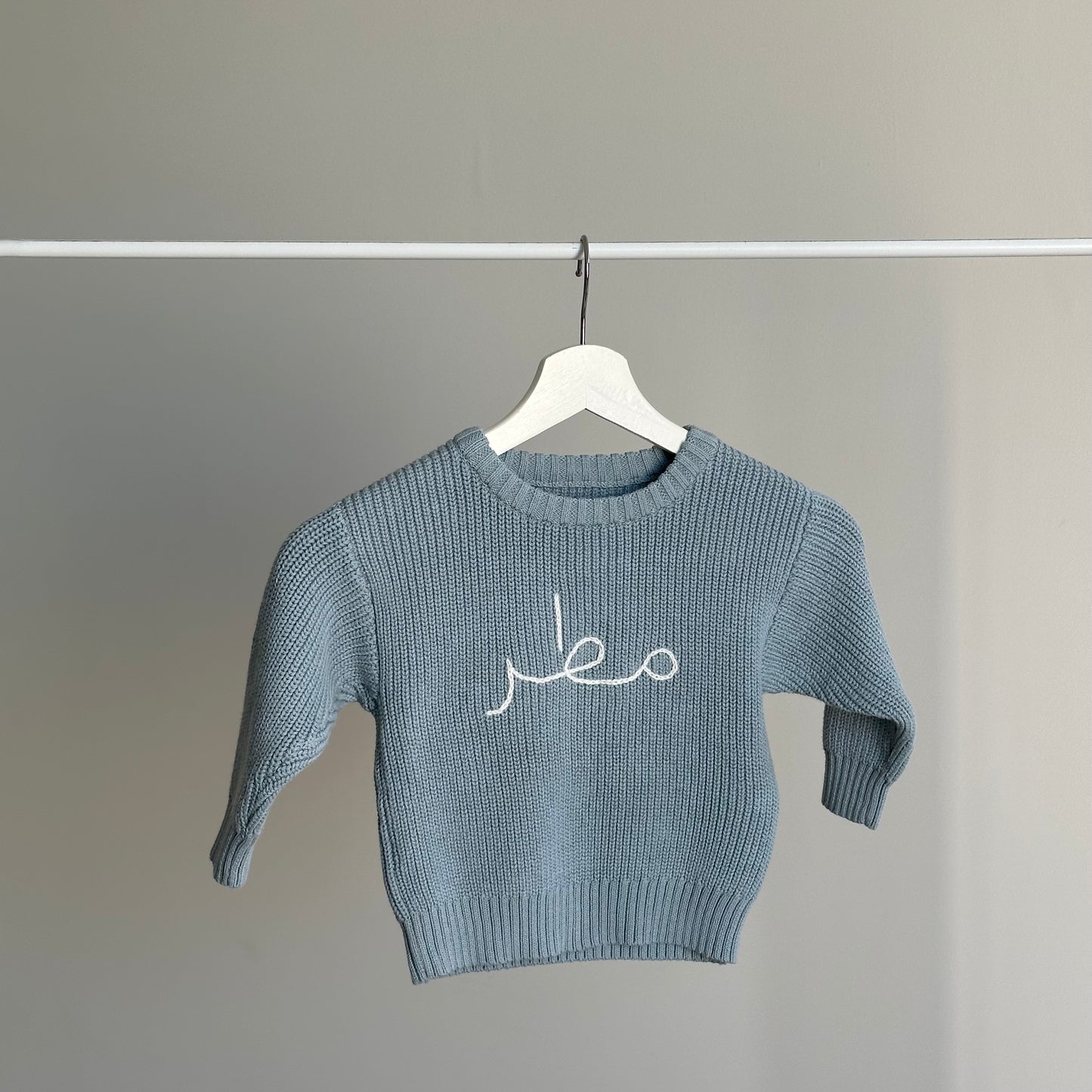 Blue Knitted Sweater