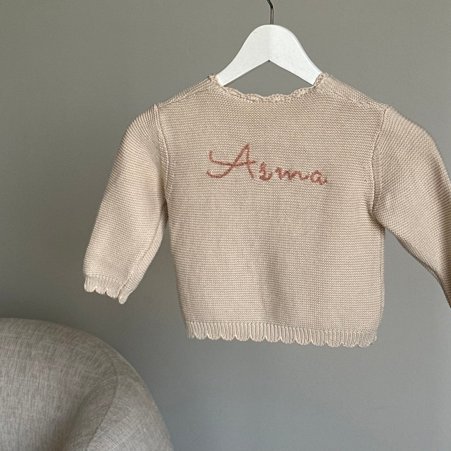 Personalized Knitted Cardigan