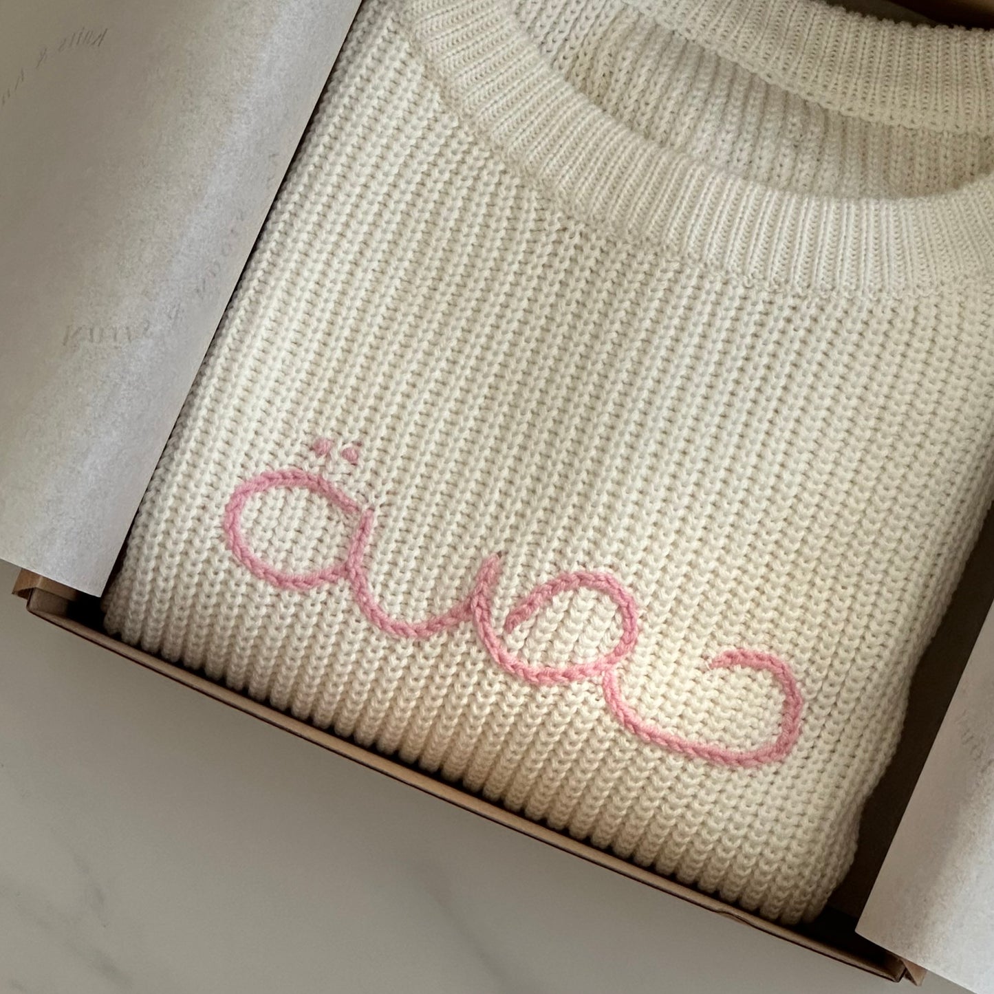 Pure White Knitted Sweater