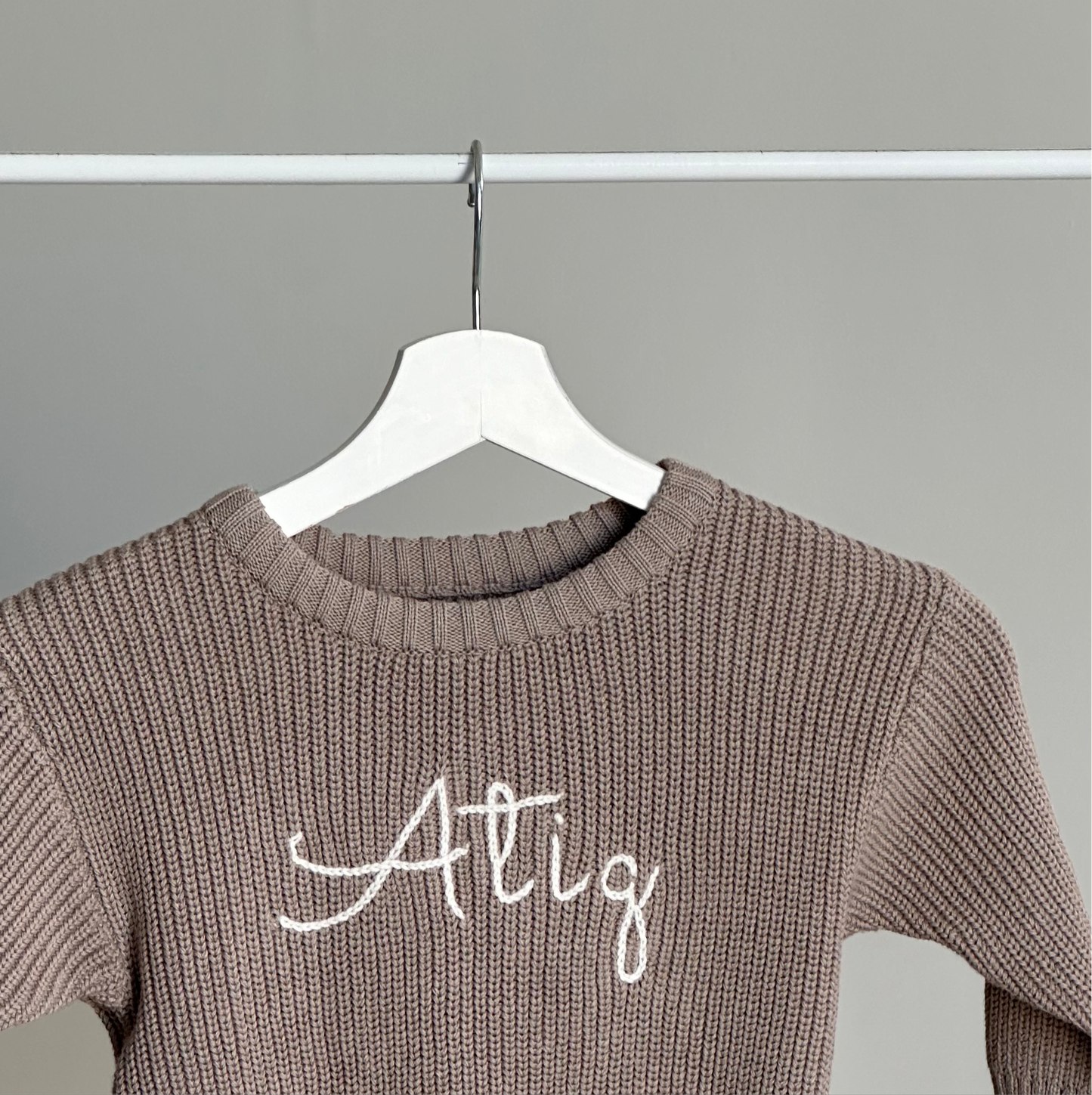 Beige Knitted Sweater