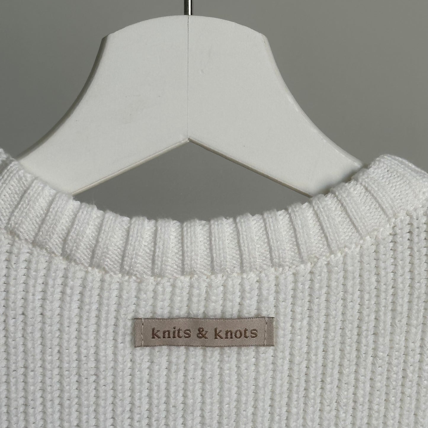 Pure White Knitted Sweater