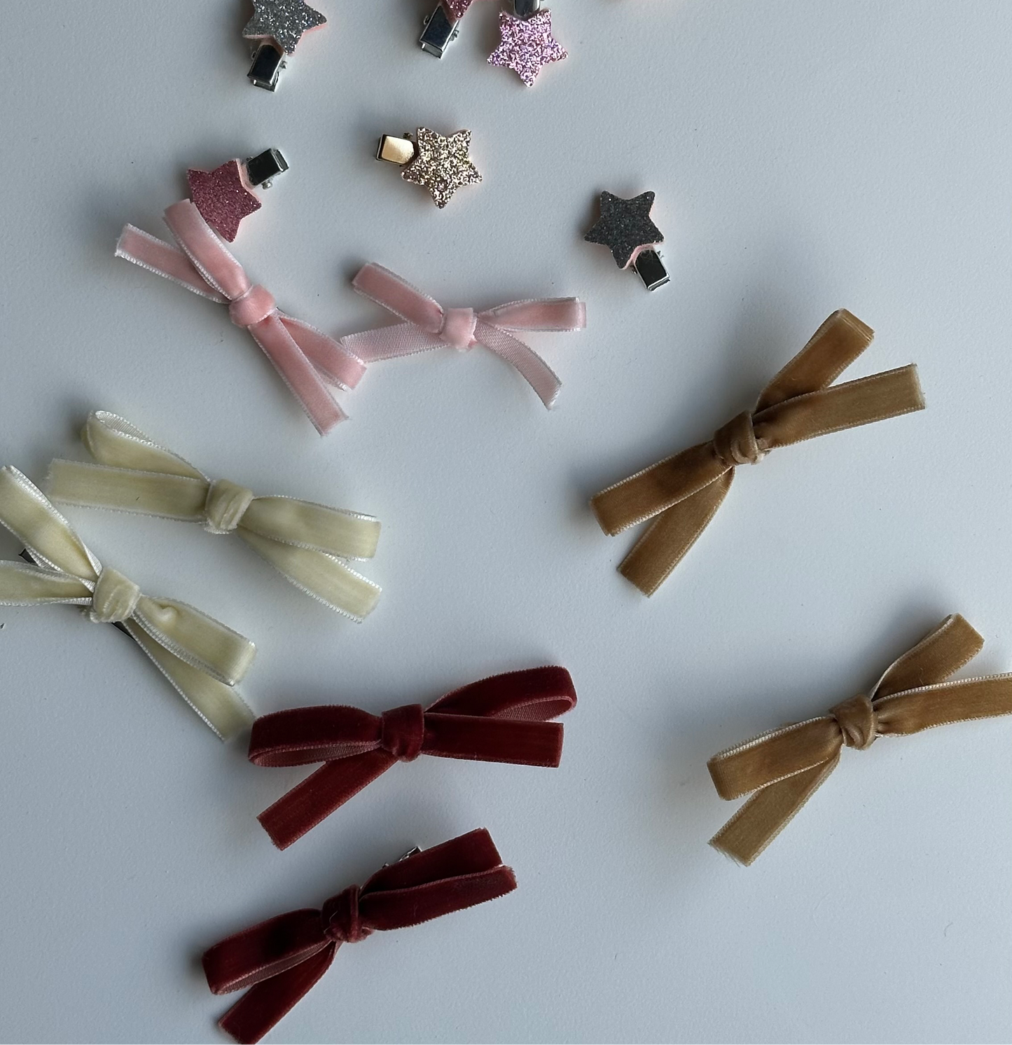 Velvet Ribbon Bow Set