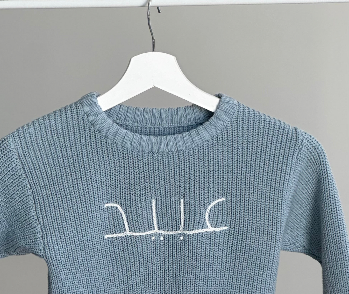 Blue Knitted Sweater
