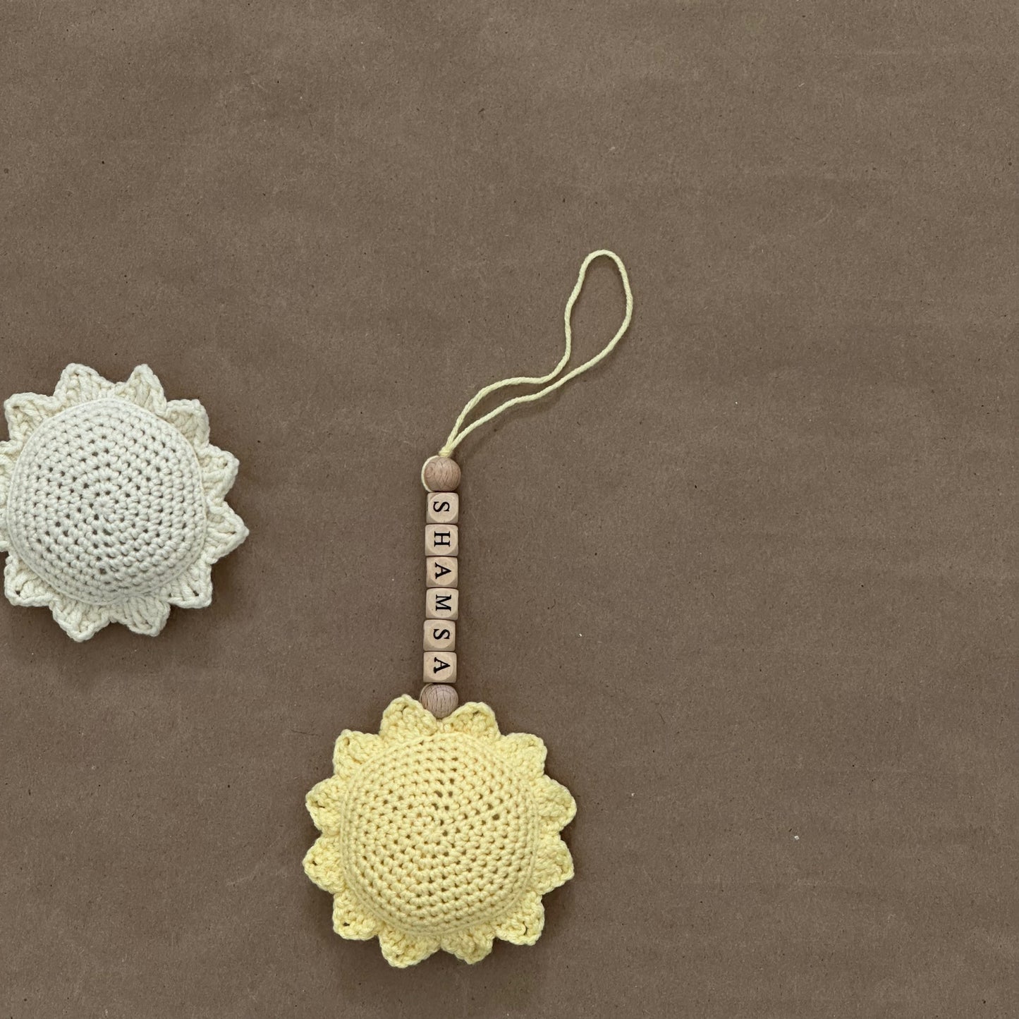 Sun-Flower Pacifier Clip