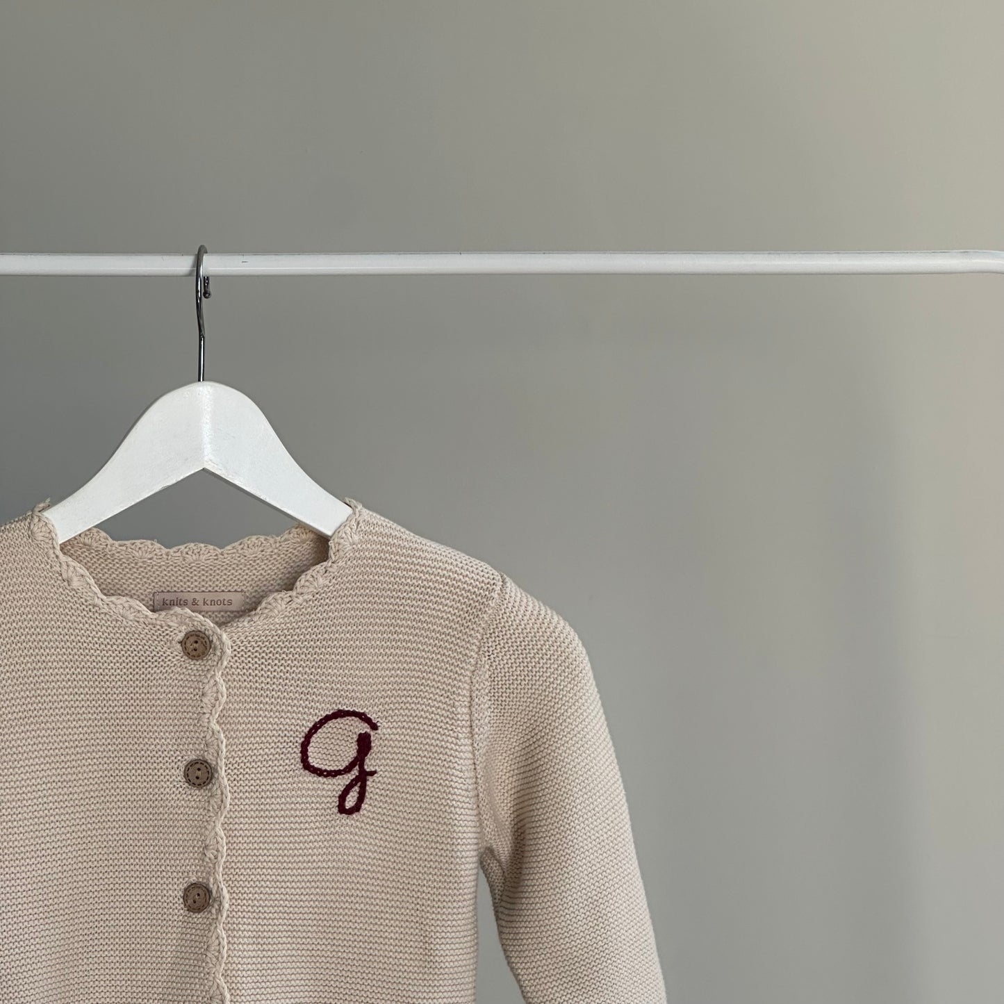 Personalized Knitted Cardigan