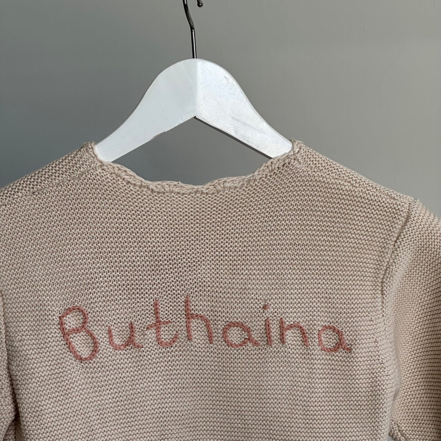 Personalized Knitted Cardigan