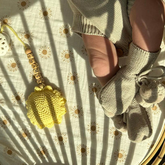 Sun-Flower Pacifier Clip