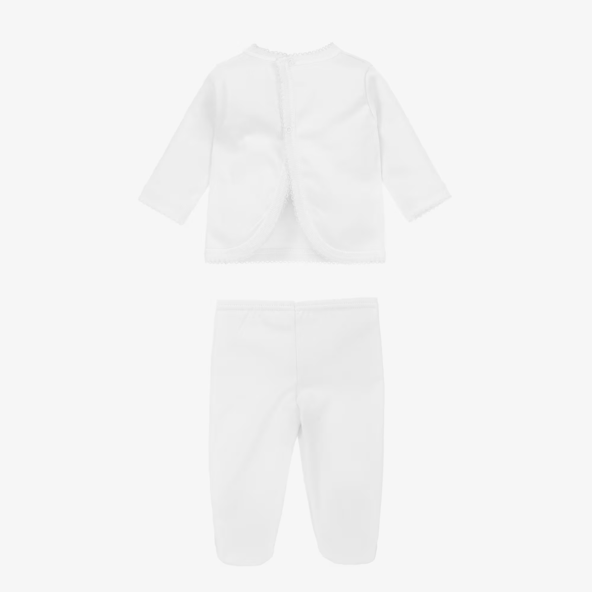 White Newborn Babygrow