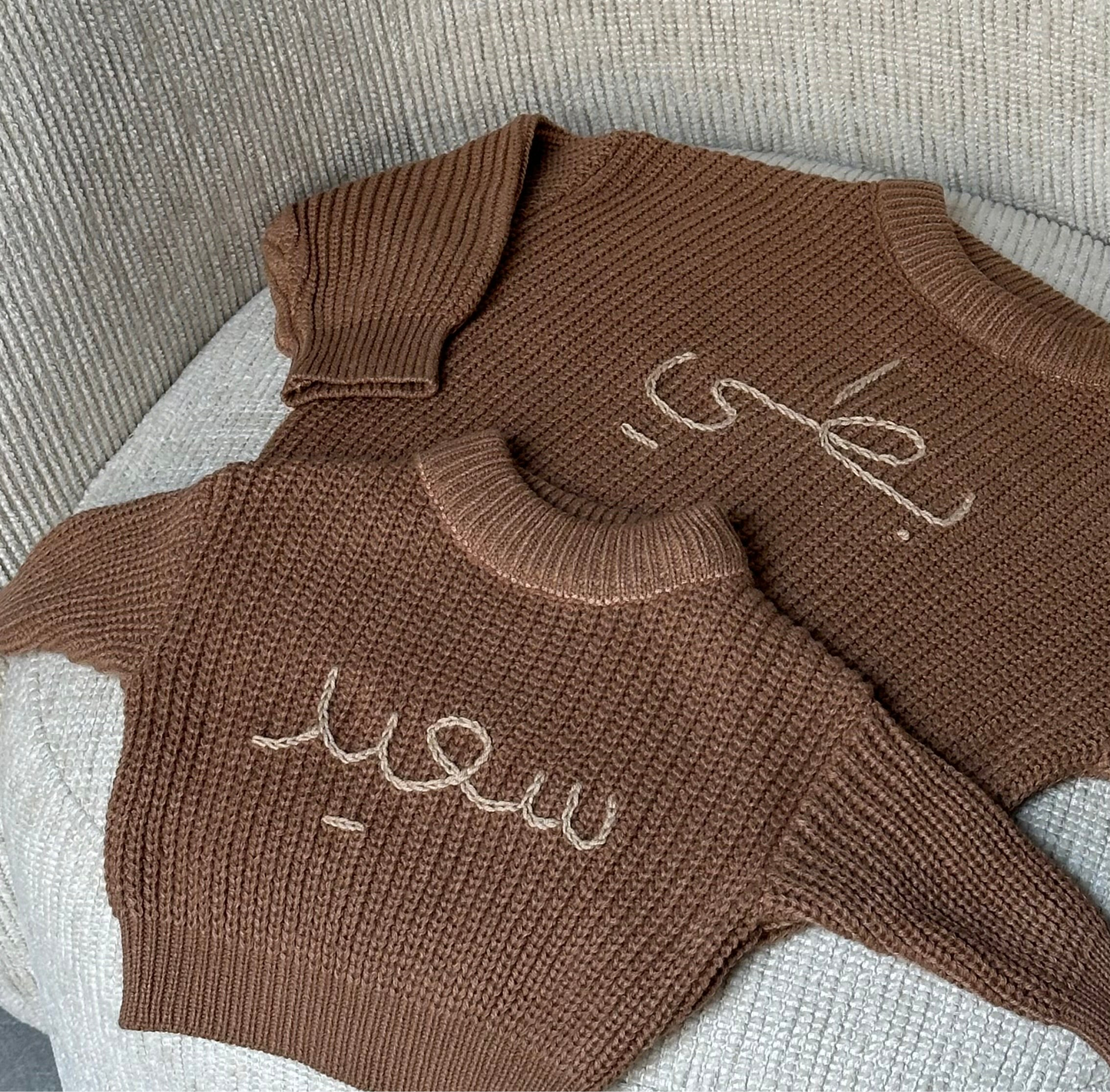 ‘Brown’ Chunky Knit Sweater