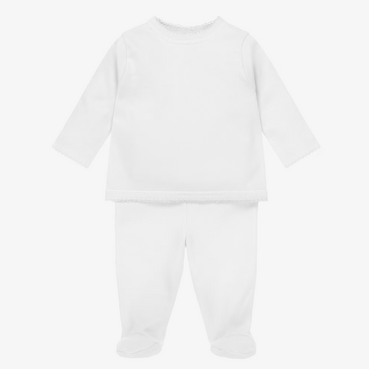 White Newborn Babygrow