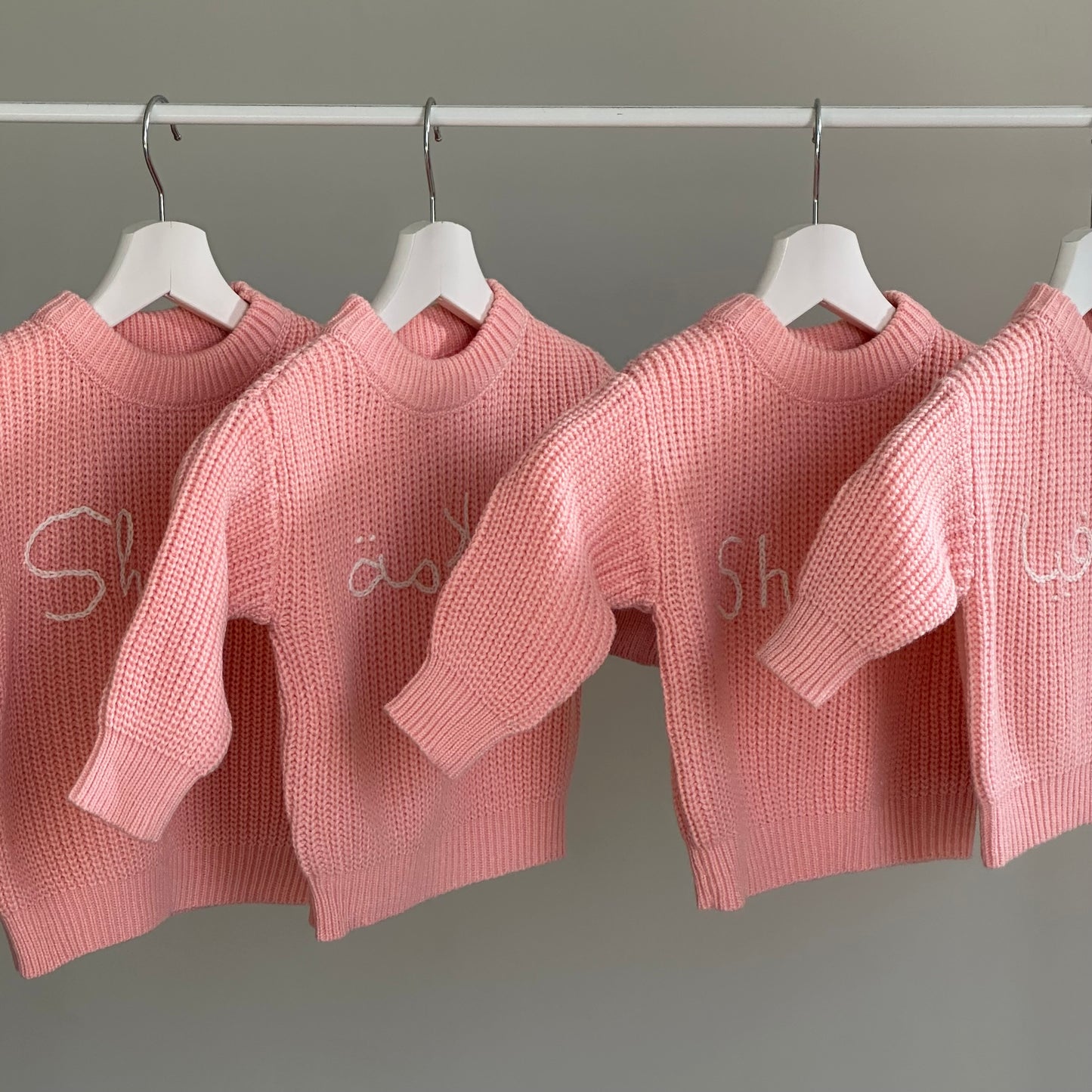 ‘Pink’ Chunky Knit Sweater