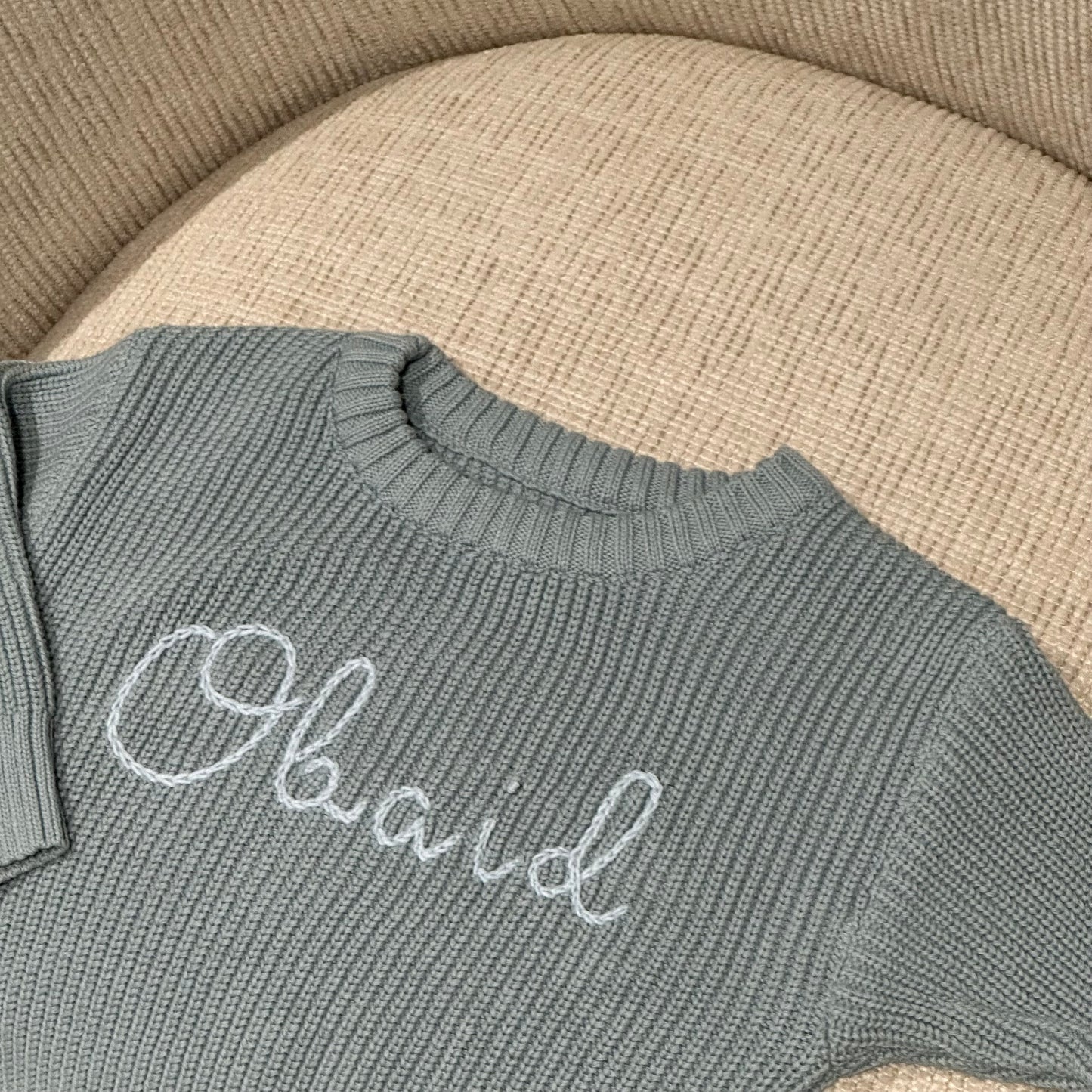 Blue Knitted Sweater