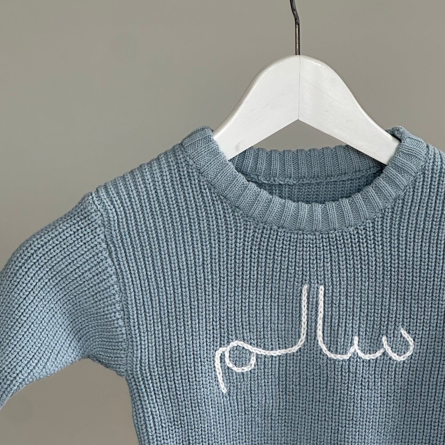 Blue Knitted Sweater