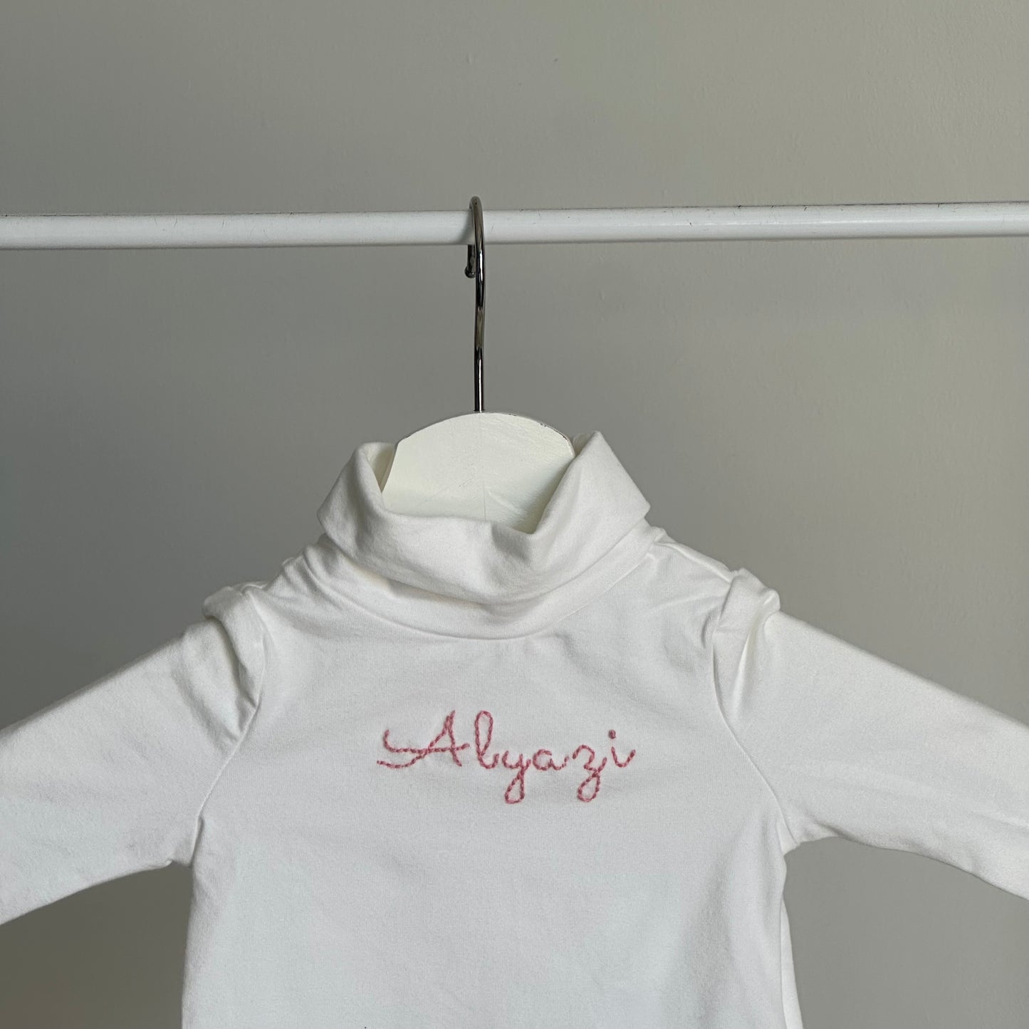 ‘White’ high neck t-shirt