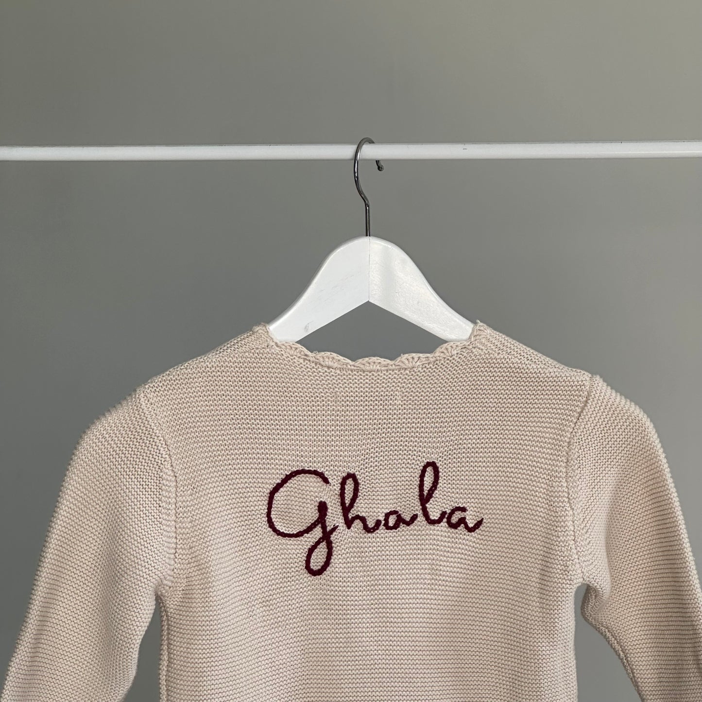 Personalized Knitted Cardigan