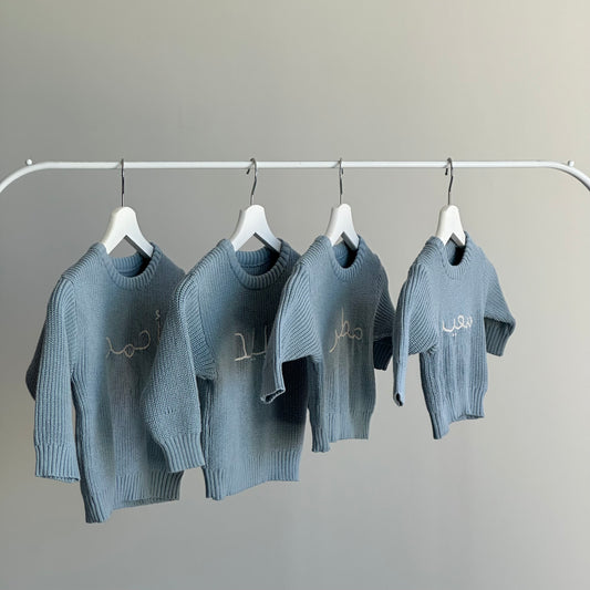 Blue Knitted Sweater