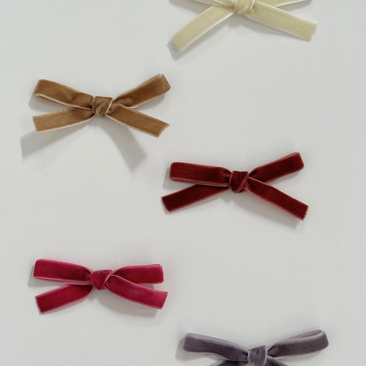 Velvet Ribbon Bow Set