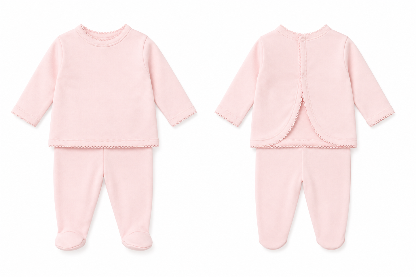 Pink Newborn Babygrow