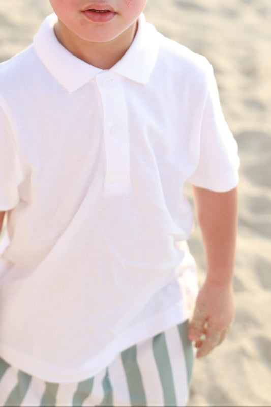 White Polo T-shirt
