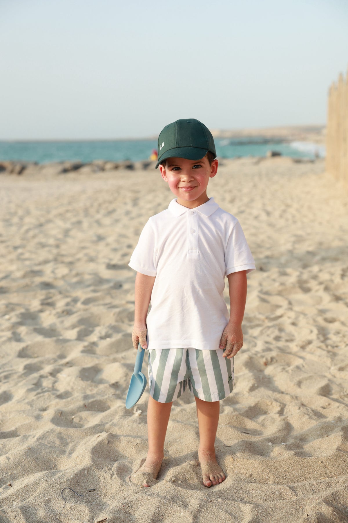 Boys Swim Short - Army  Green