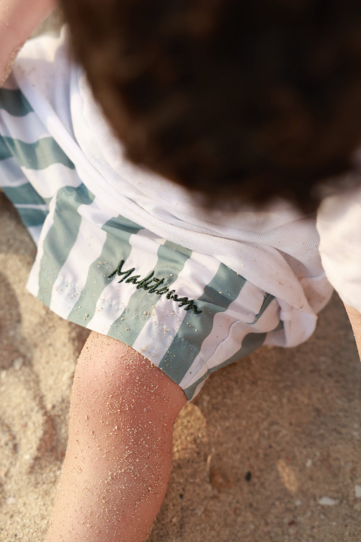 Boys Swim Short - Army  Green