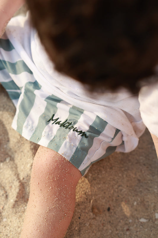 Boys Swim Short - Army  Green