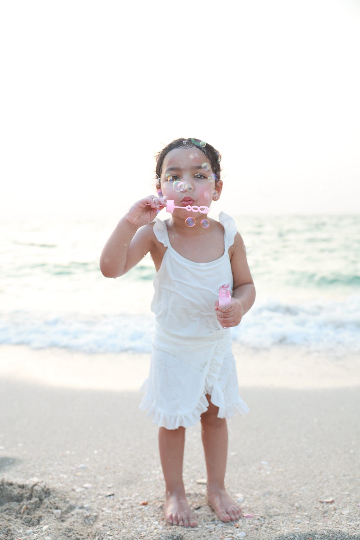 Ruffle Swimsuit - Cream