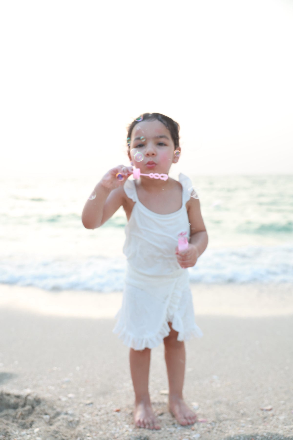 Ruffle Swimsuit - Cream
