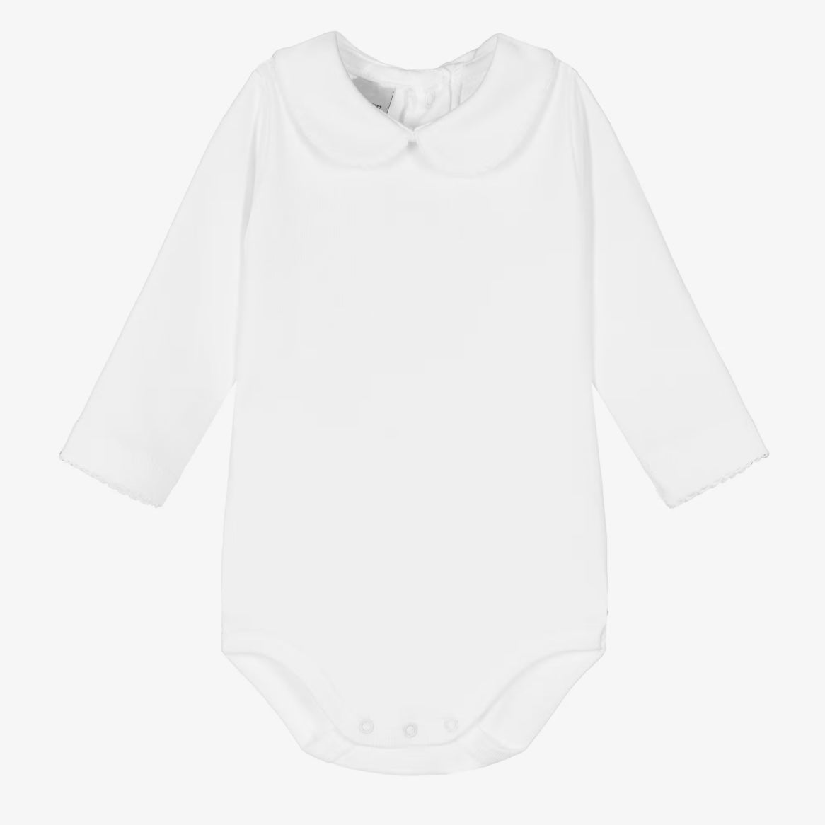 Bodysuit with white trim collar