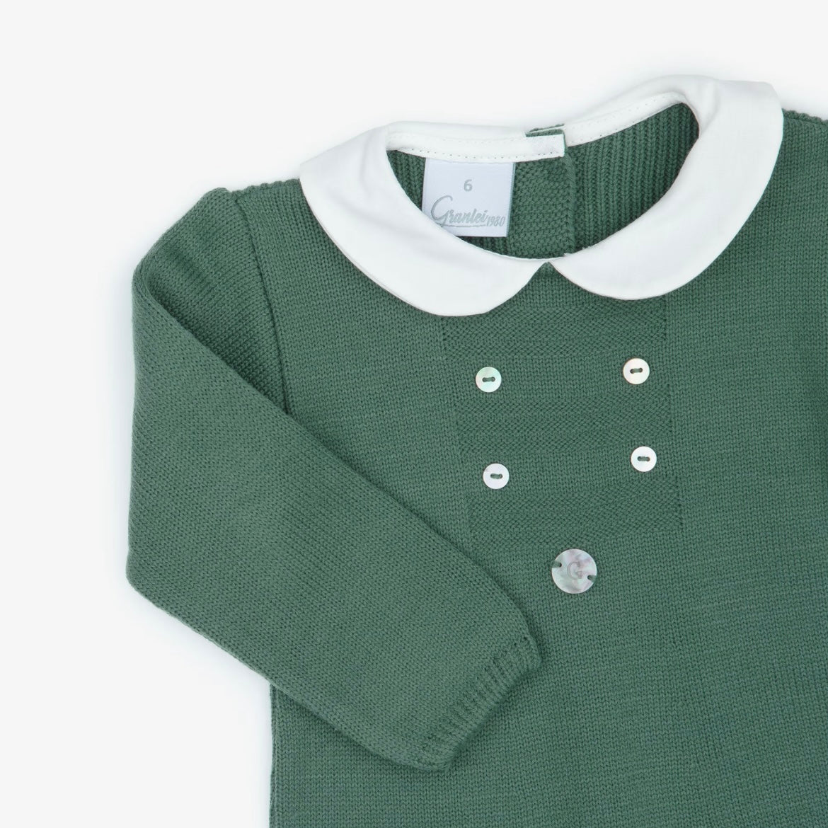 Dark green babygrow