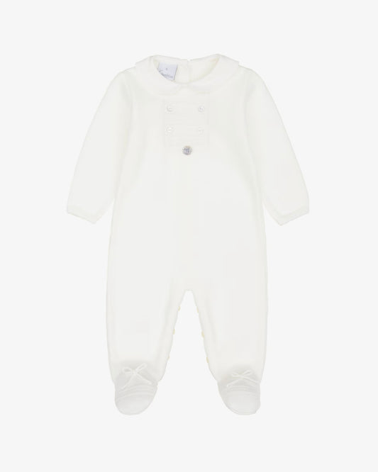 Ivory babygrow set + Bonnet & blanket