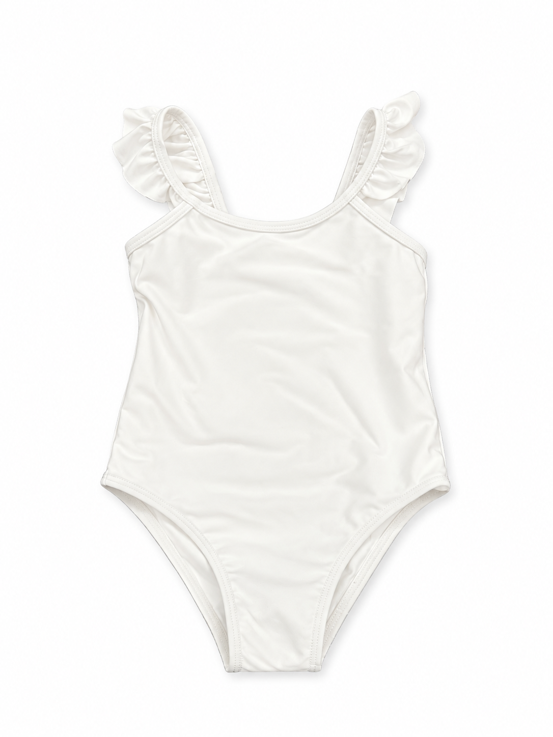 Ruffle Swimsuit - Cream