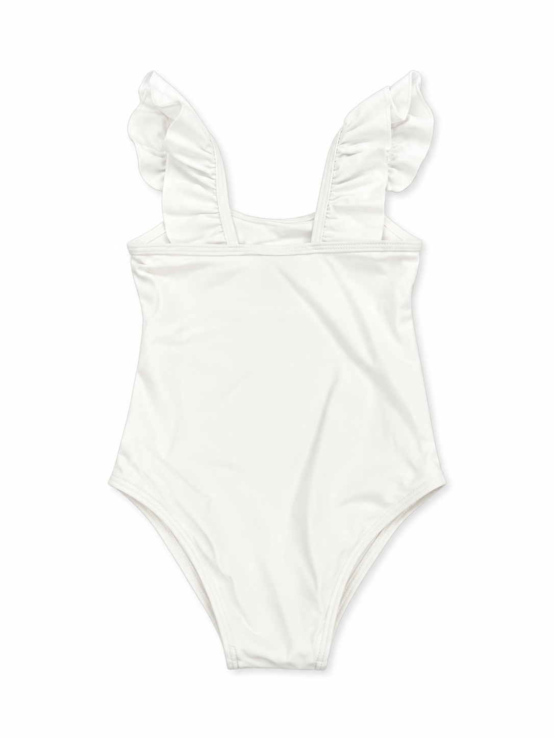 Ruffle Swimsuit - Cream