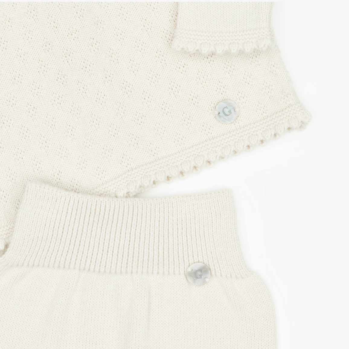 Pale Beige Babygrow Set